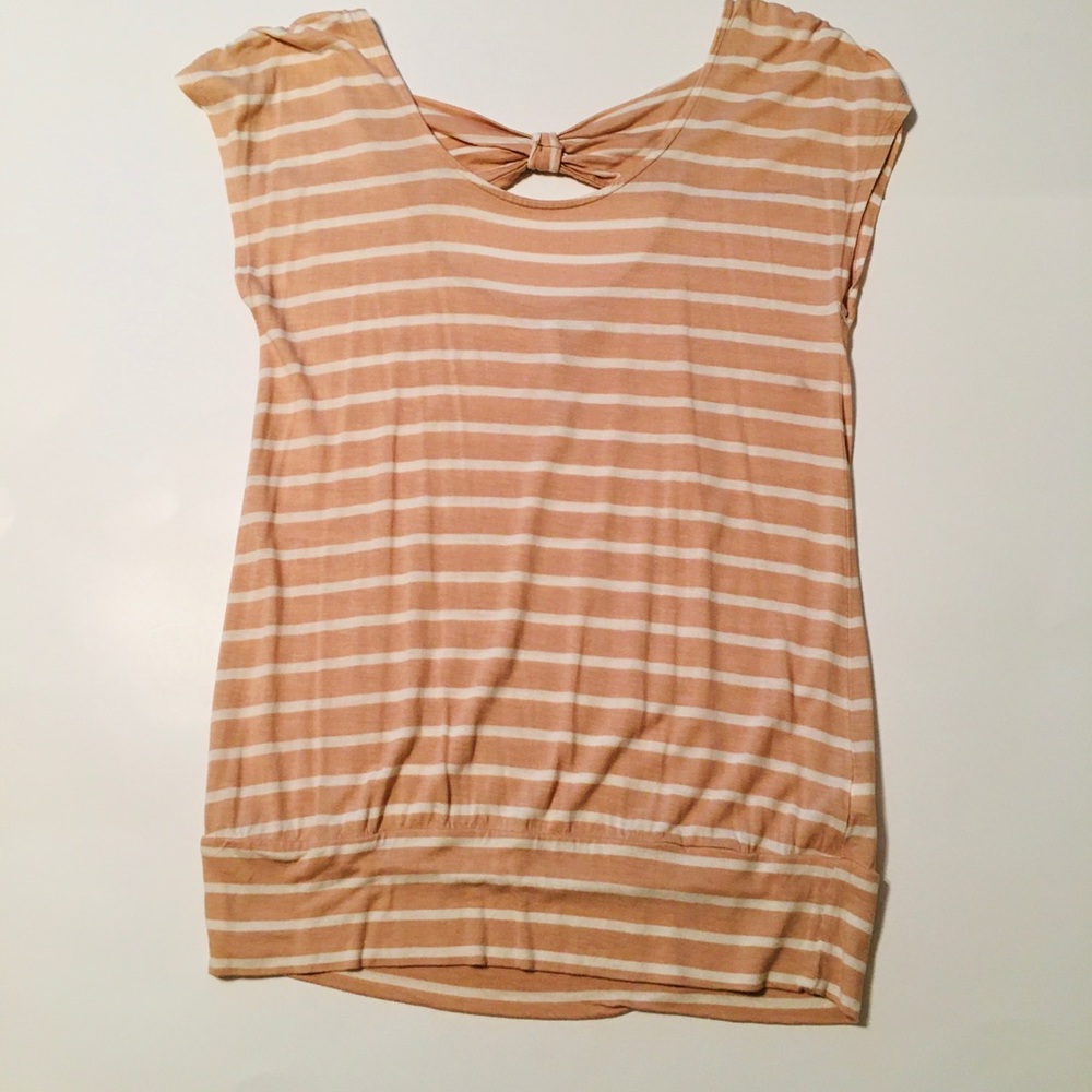 Lauren Conrad tan/white top size small